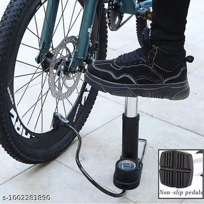 FamosCo Prime High Pressure Foot Air Pump | Cycle Tyre Inflator with Extra Needle & Valve | Portable Air Pump